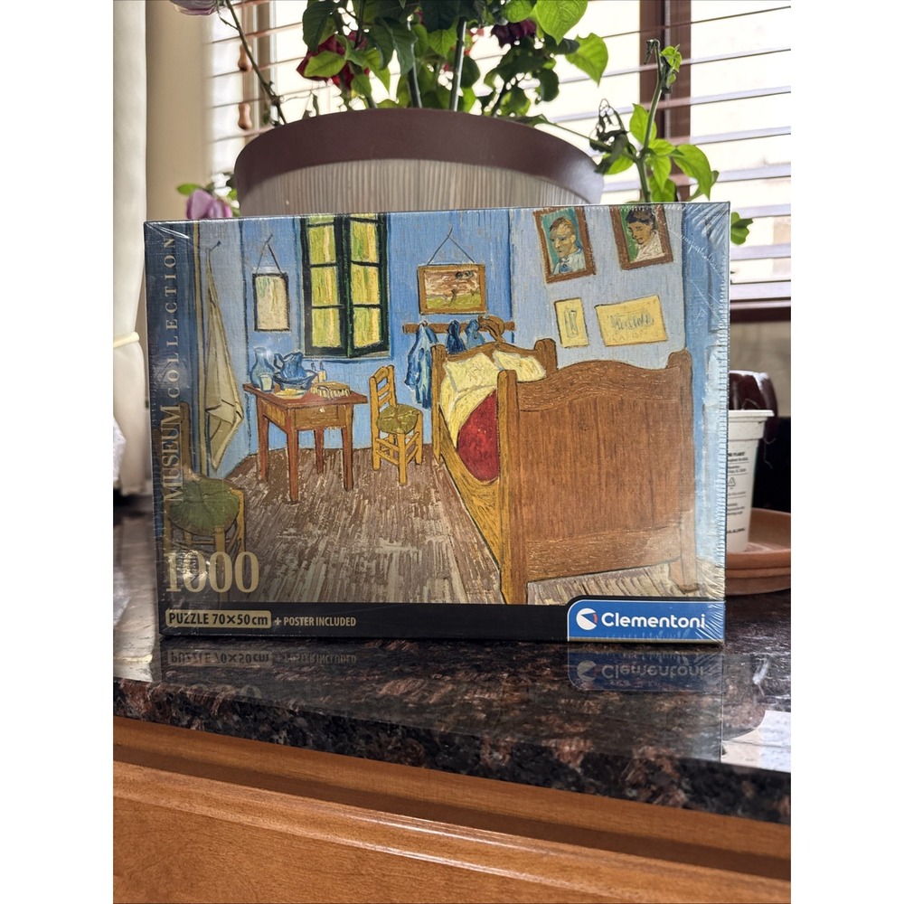 Puzzle 1000 Clementoni Museum Collection. Van Gogh. Bedroom in Arles -New Sealed